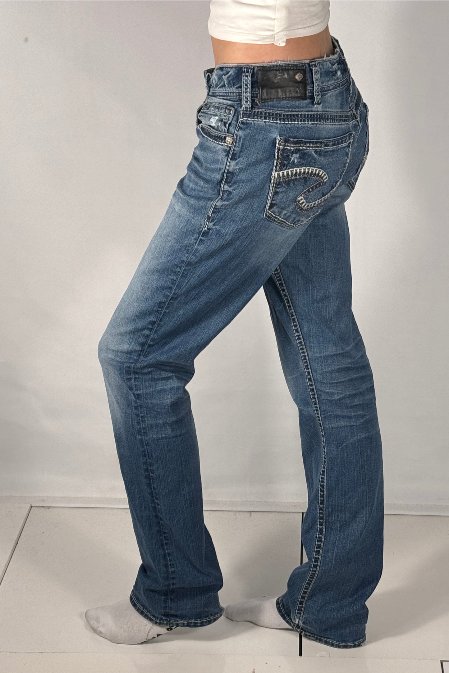 Lavtaljede jeans str:
