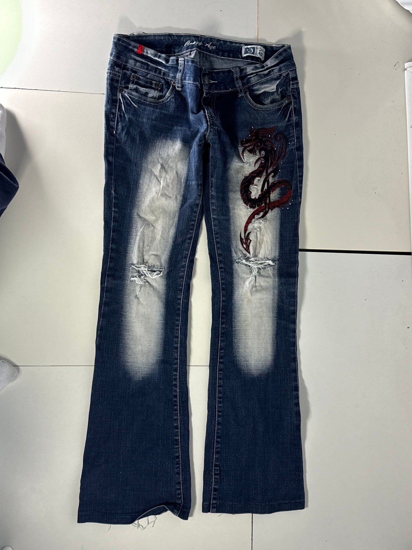 Lågmidjade jeans stl: S
