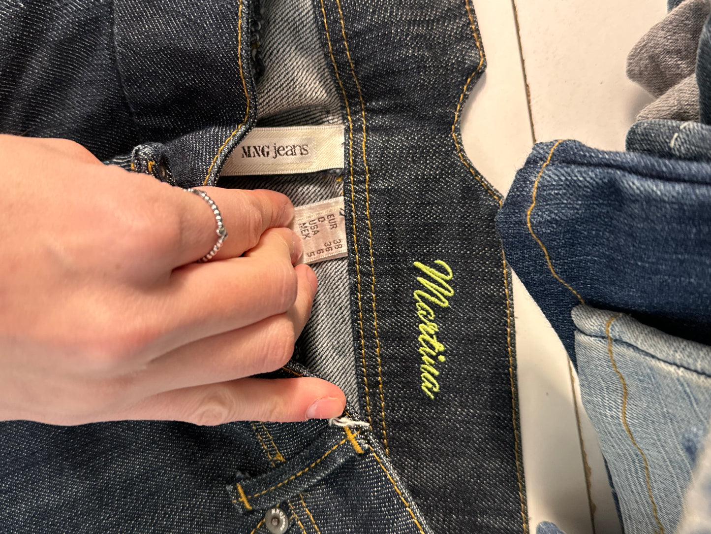 Lågmidjade jeans stl: S