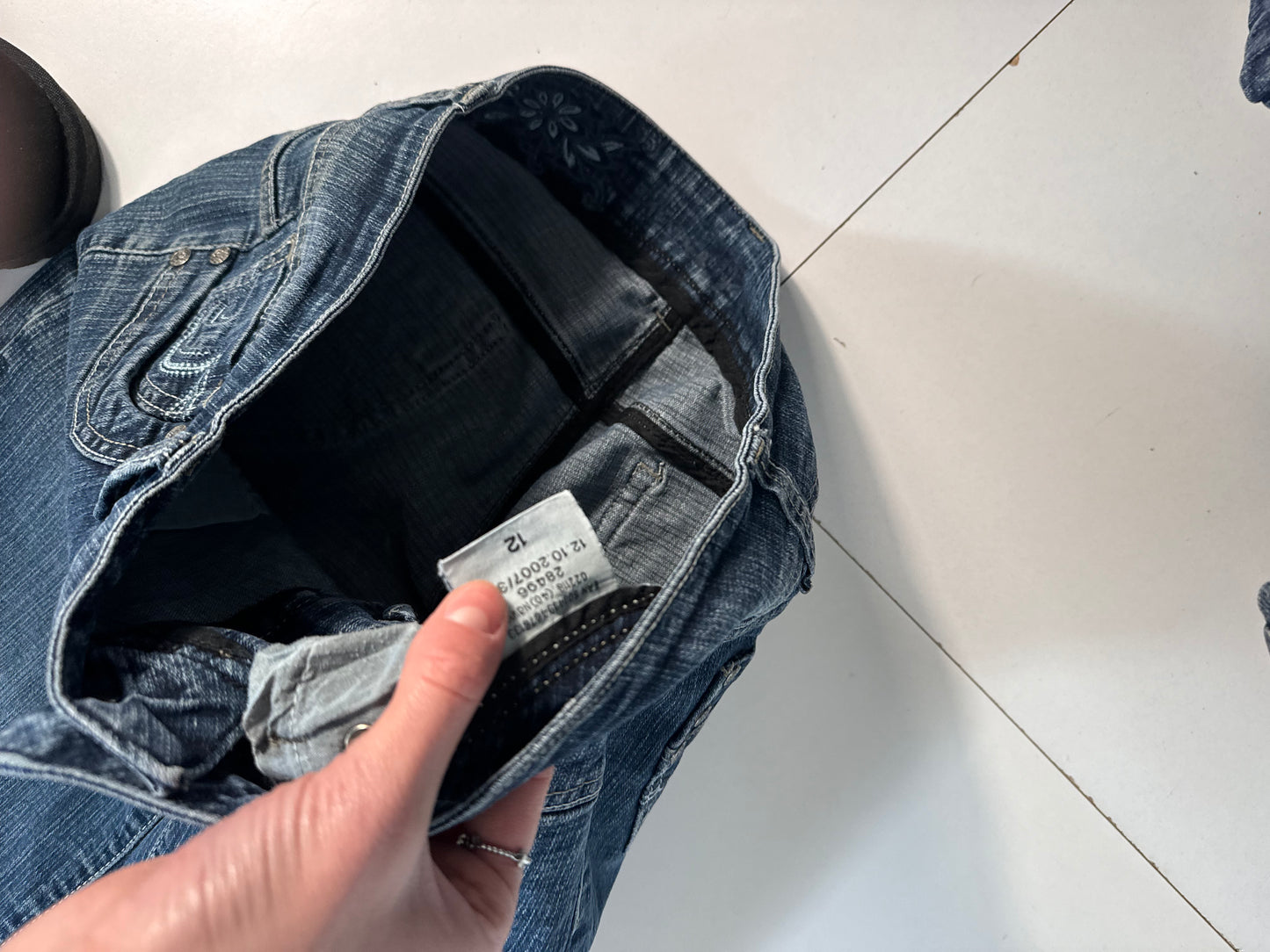 Lågmidjade jeans stl: S