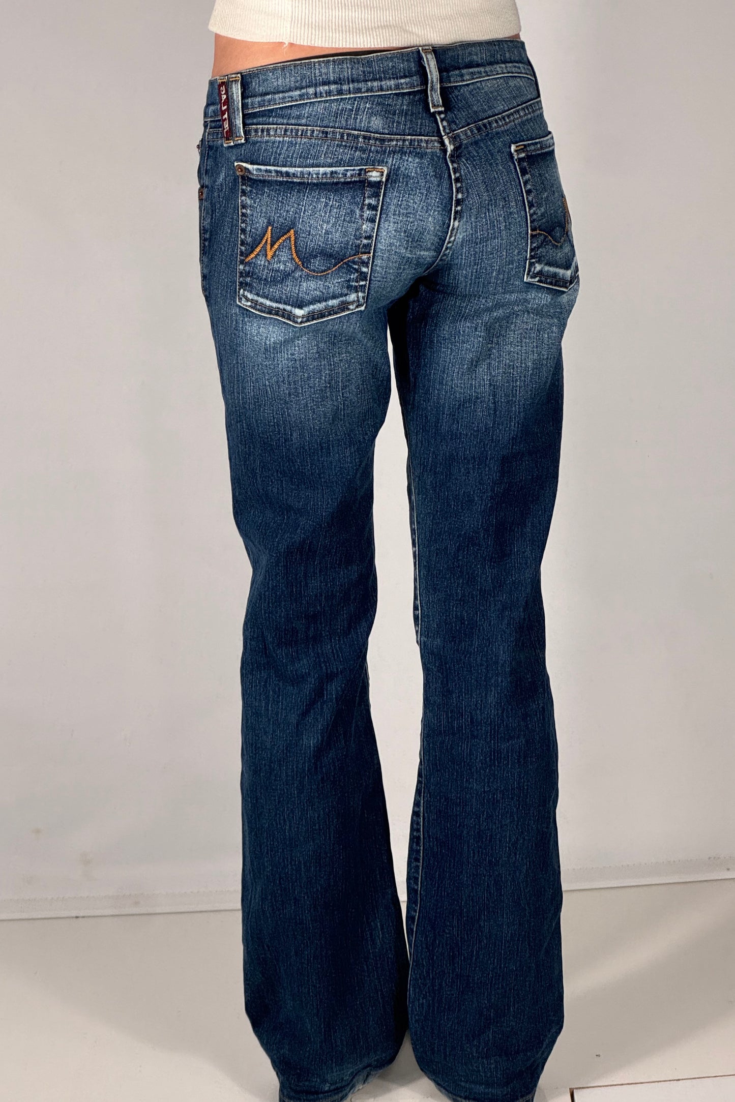 Lavtaljede jeans str: S