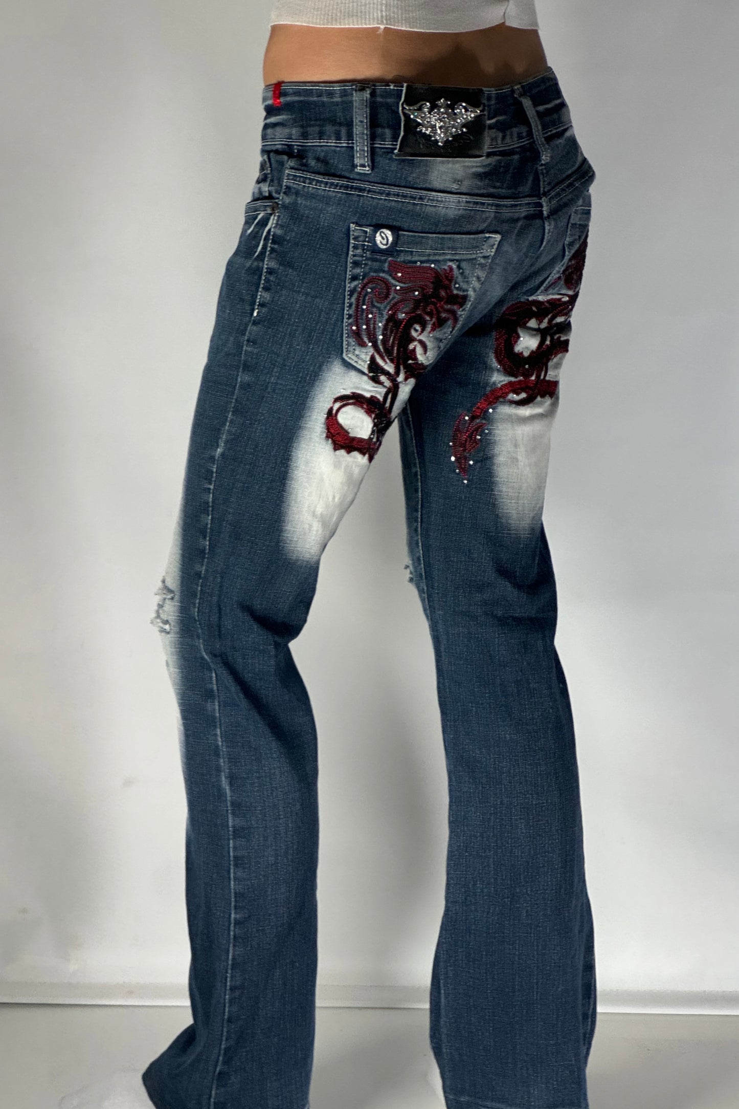 Lågmidjade jeans stl: S