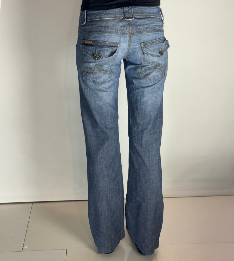 Lågmidjade jeans–stl: XS