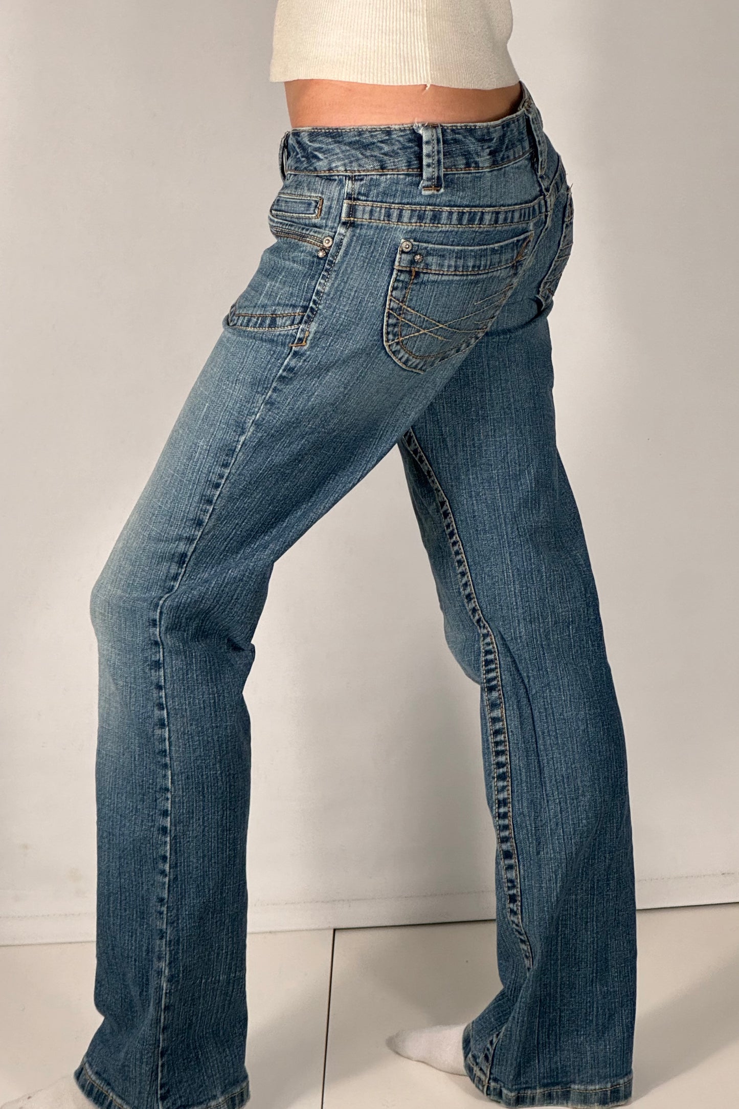 Lågmidjade jeans stl: S