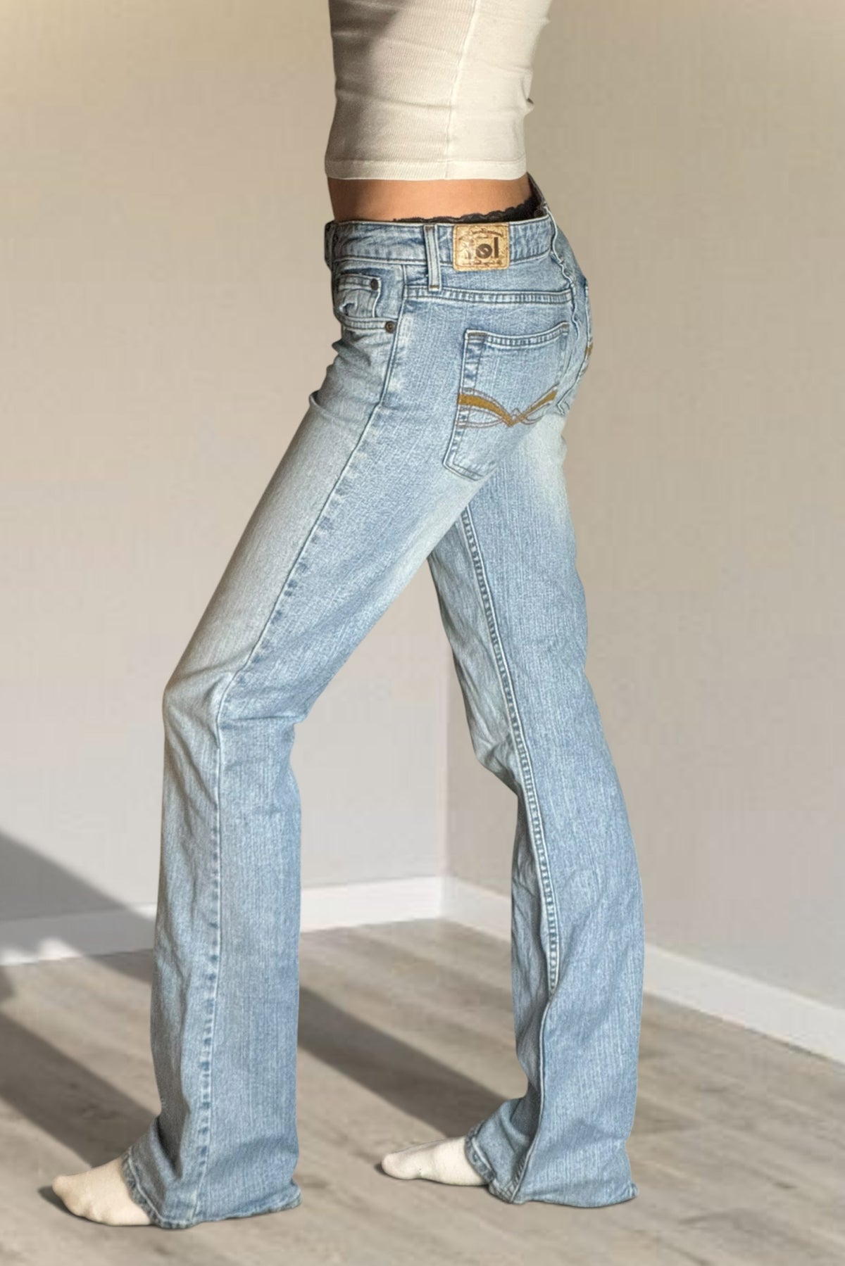 Lågmidjade jeans stl: S