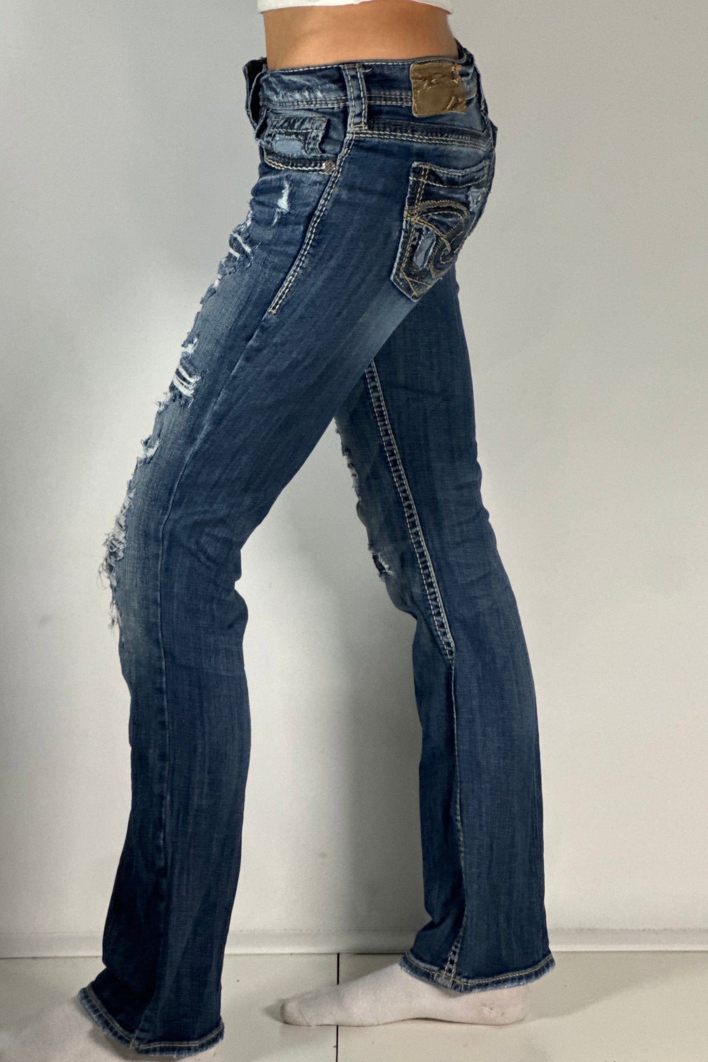 Lågmidjade jeans stl: XS