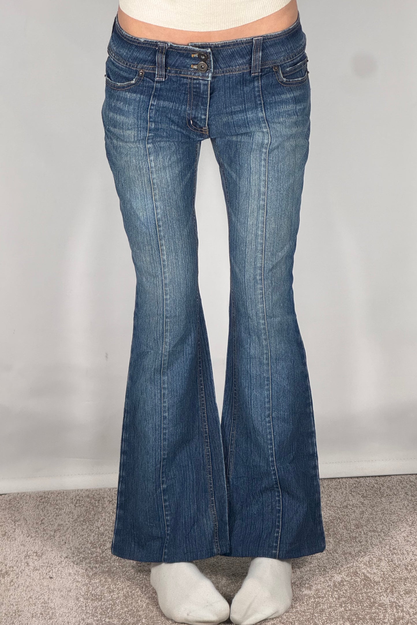 Lavtaljede jeans str: S