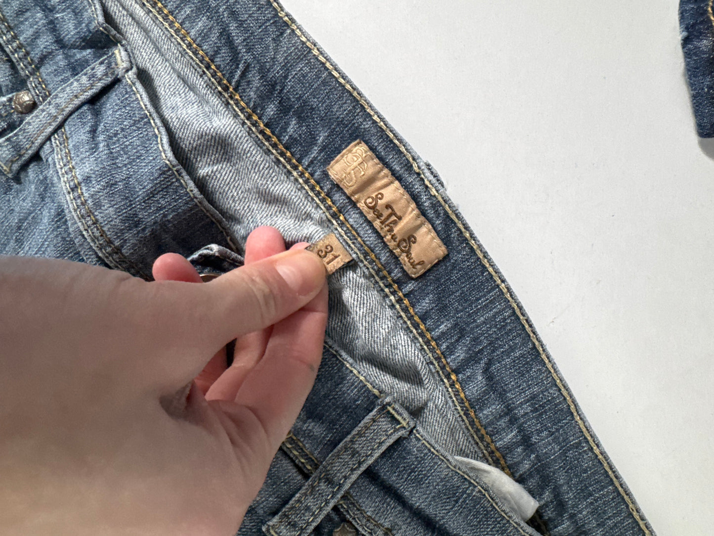 Lågmidjade jeans stl: S/M