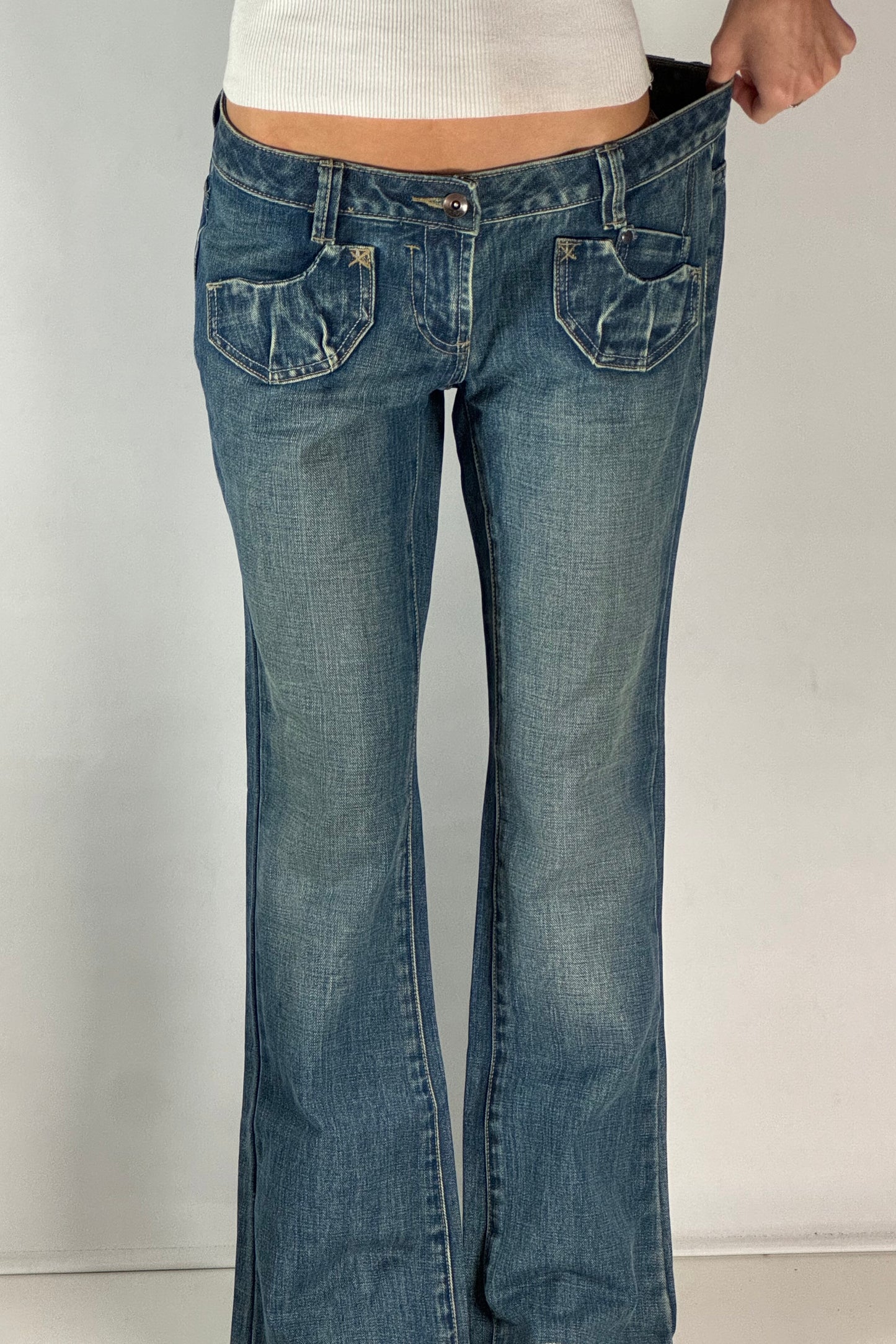 Lågmidjade jeans stl: M
