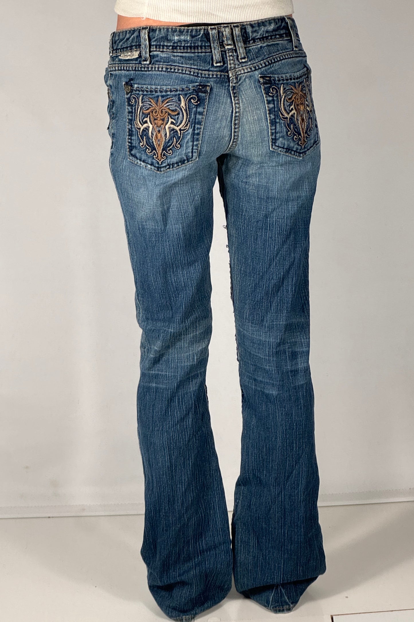 Lavtaljede jeans str: S