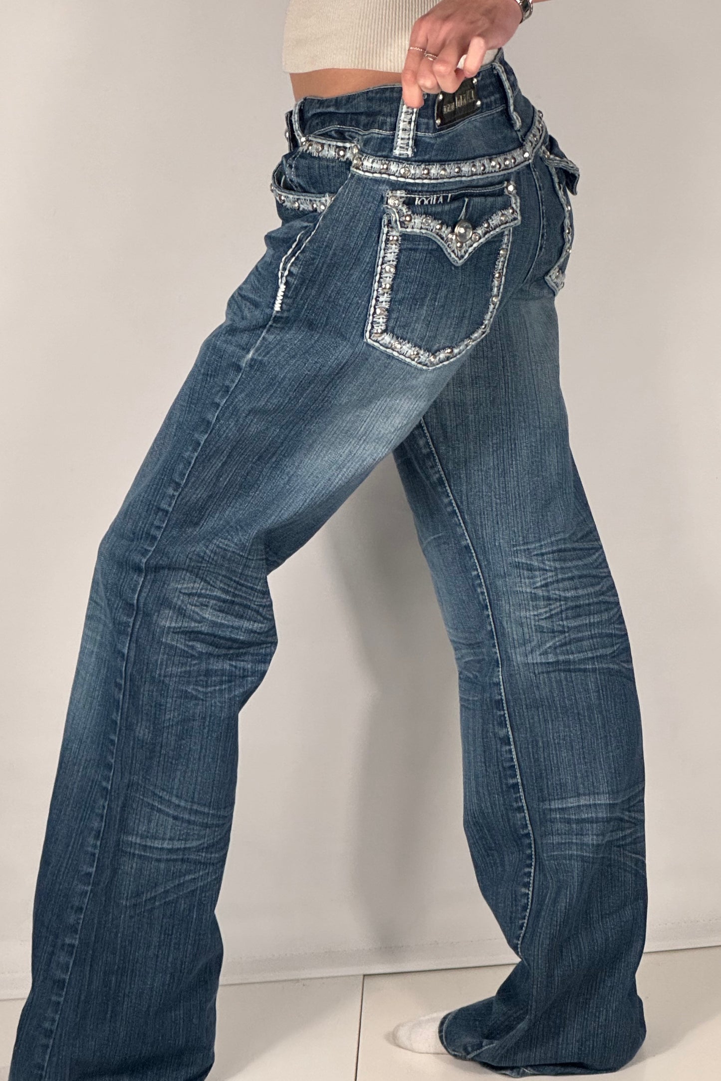 Lågmidjade jeans stl: L