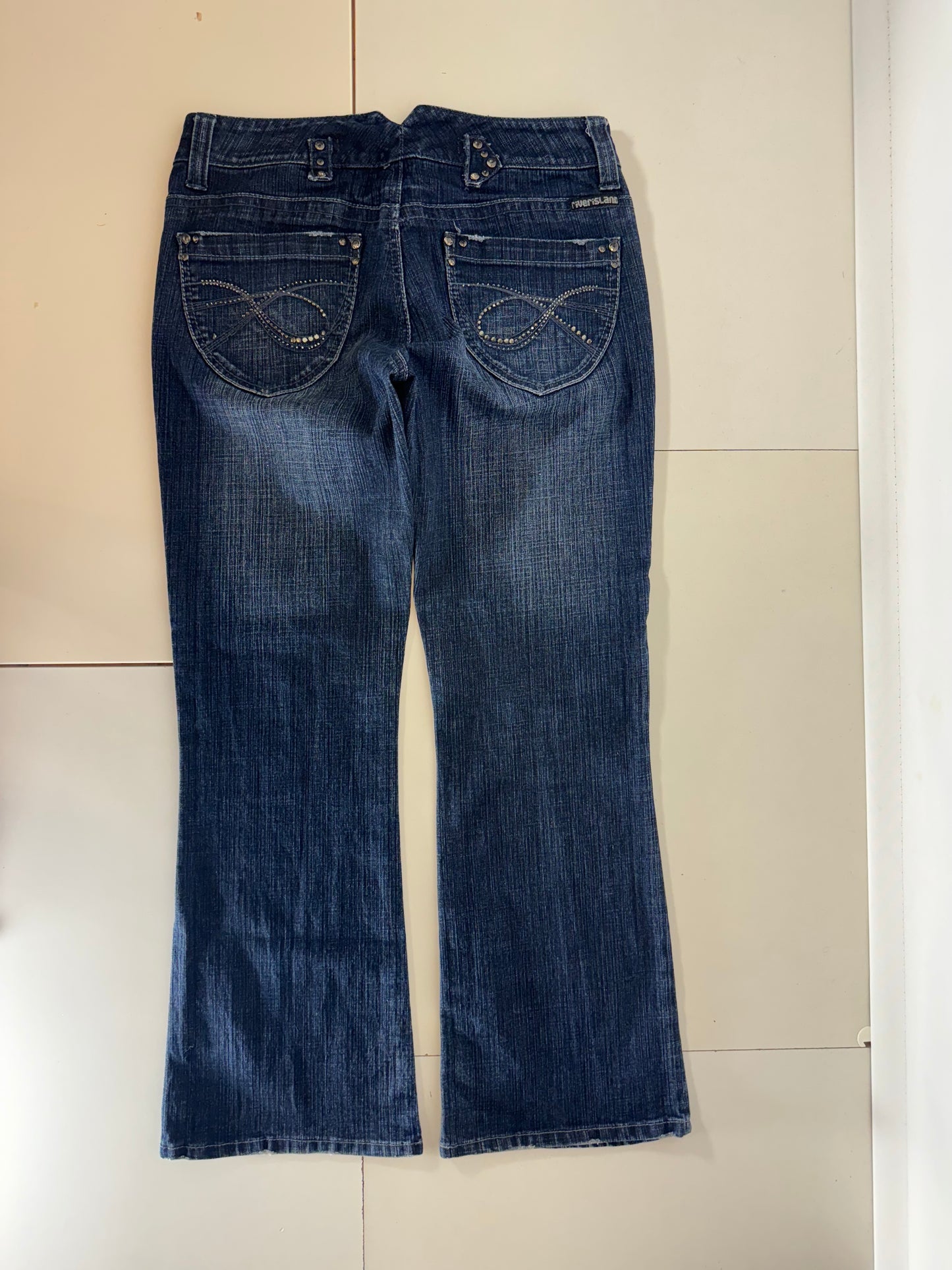 Lågmidjade jeans–stl: M