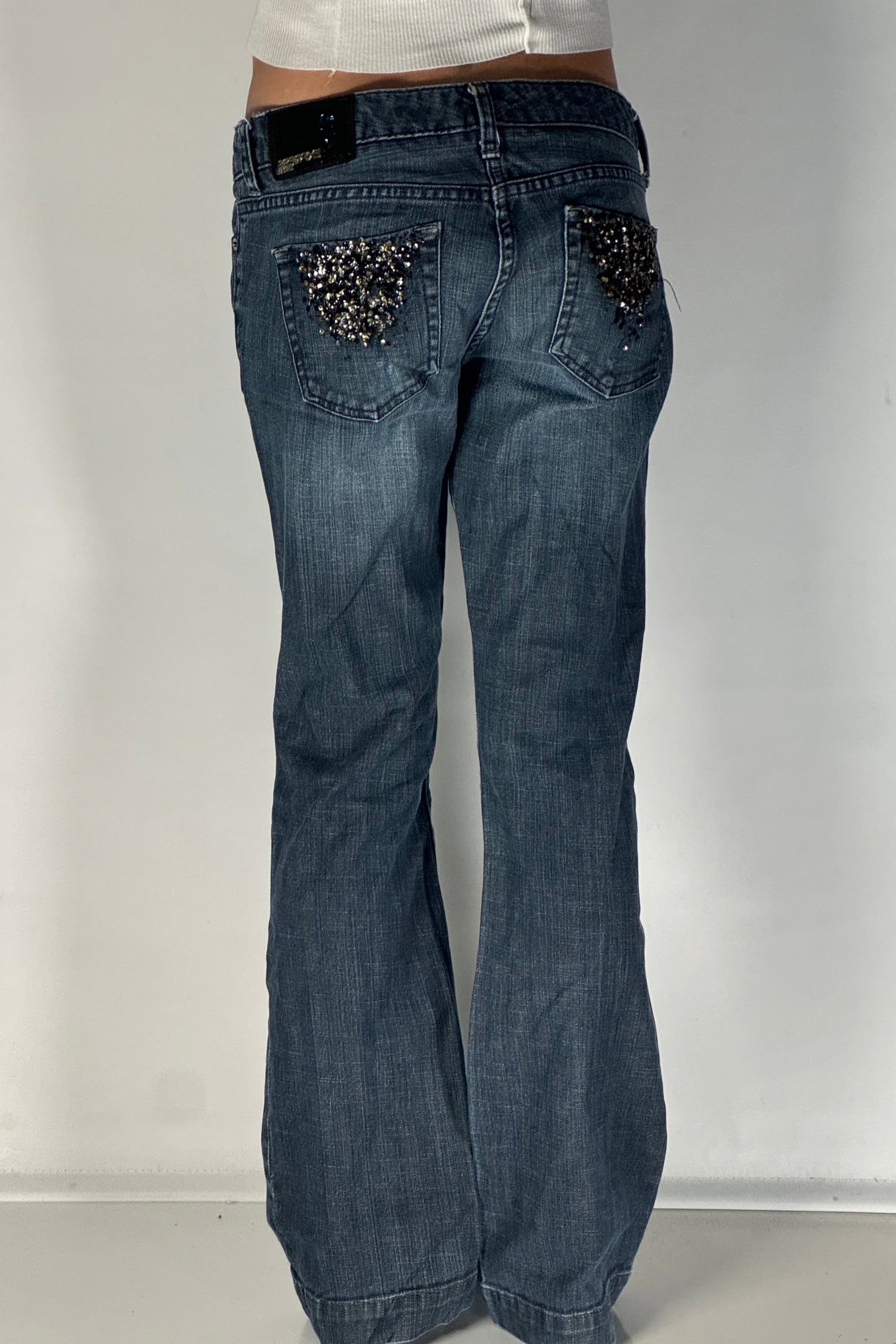 Lågmidjade jeans stl: S