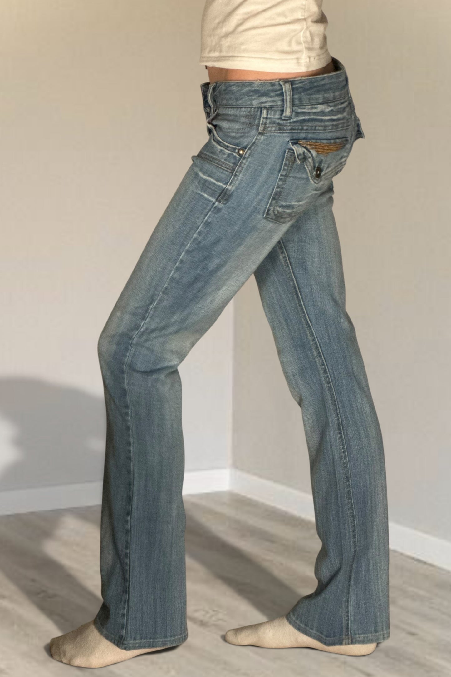Lågmidjade jeans stl: S