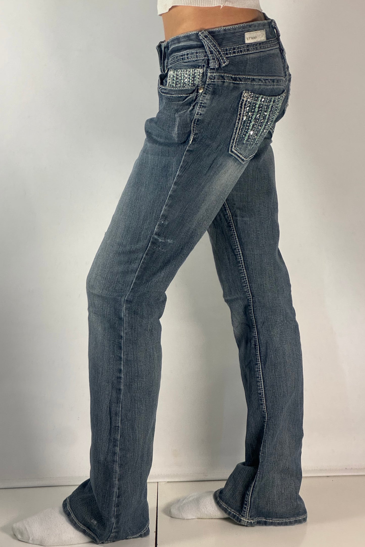 Lågmidjade jeans stl: S