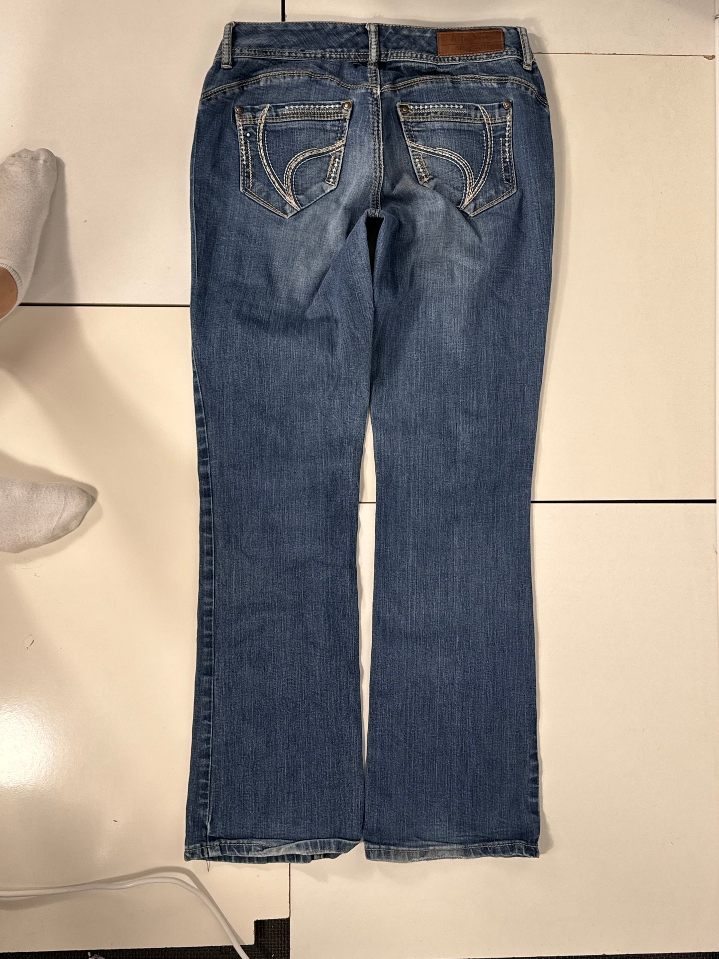 Lavtaljede jeans str: S