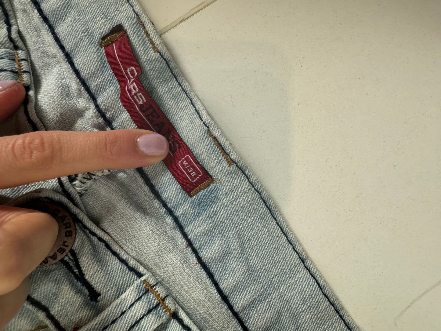 Lågmidjade jeans stl: S