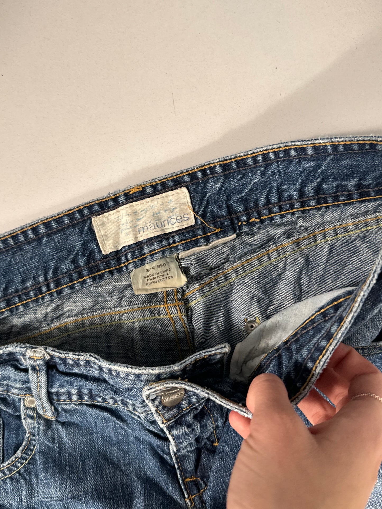 Lavtaljede jeans str: S