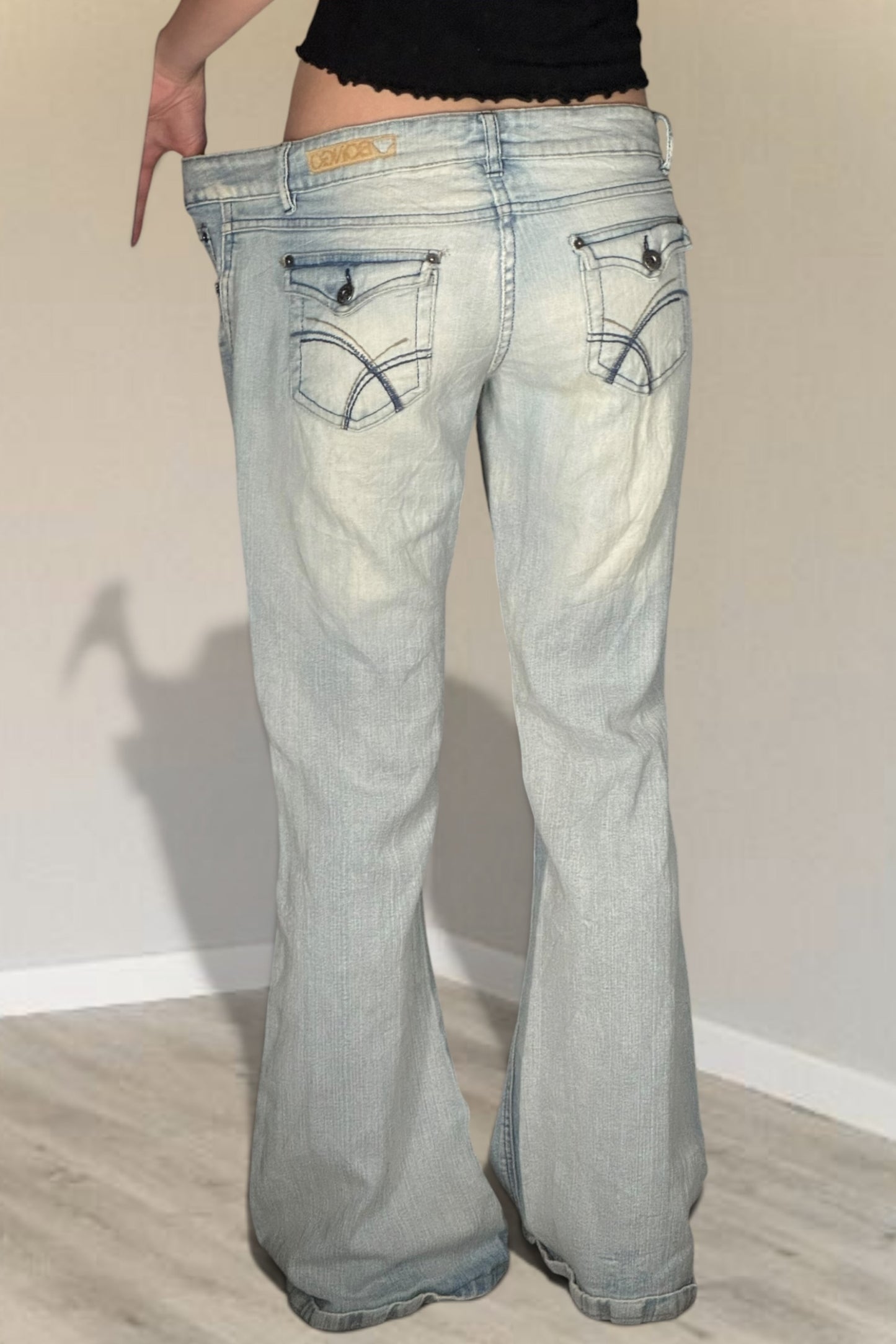 Lågmidjade jeans stl: M
