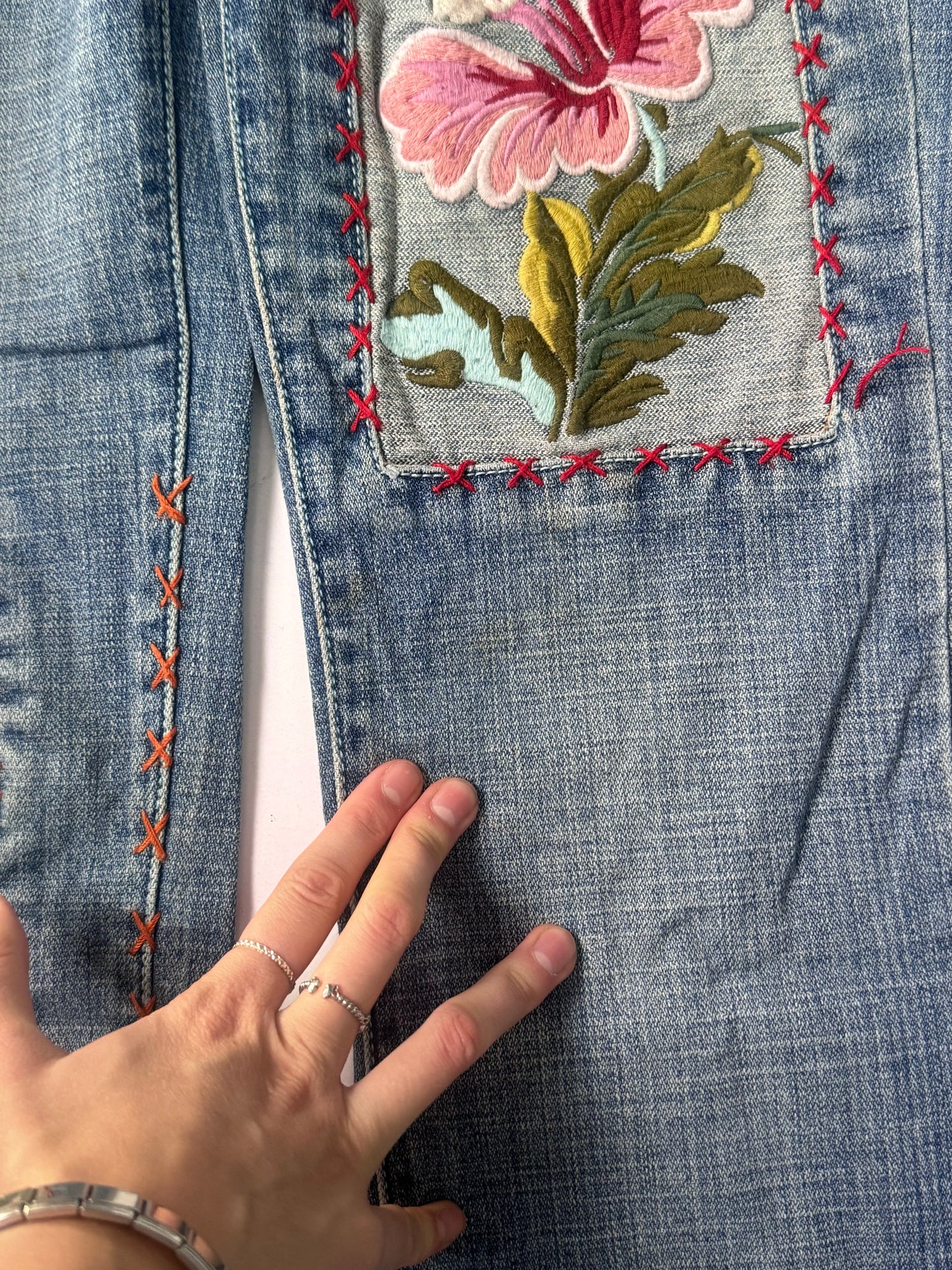 Lågmidjade jeans stl: S