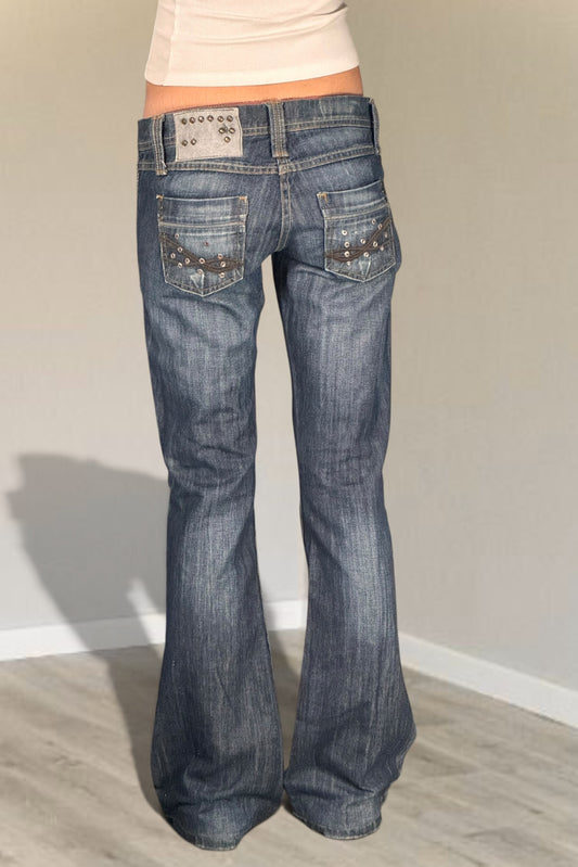 Lågmidjade jeans stl: S