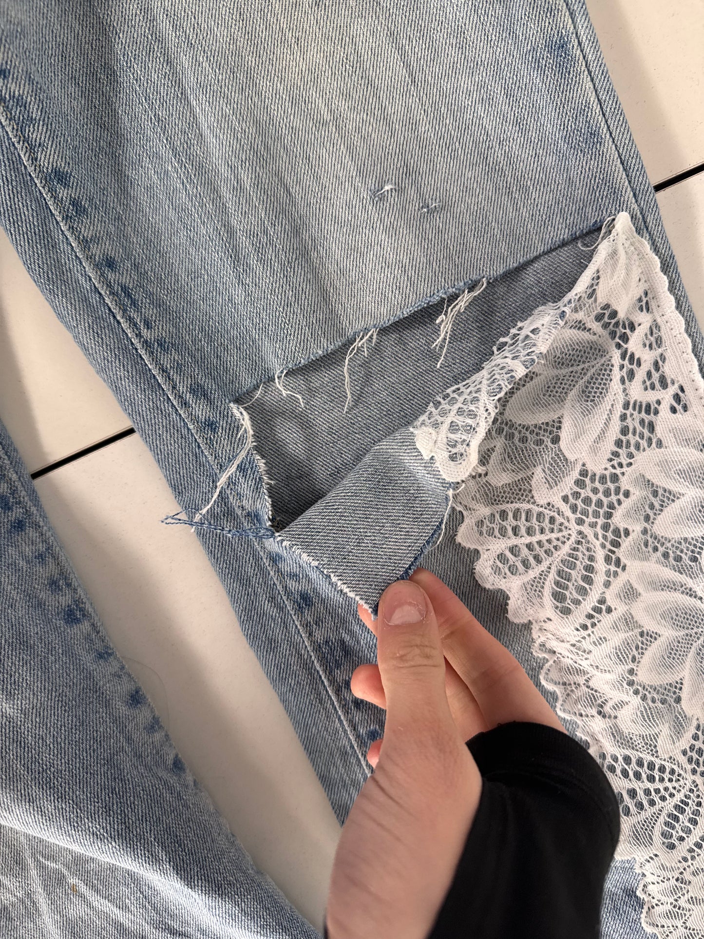 Lågmidjade jeans stl: XS