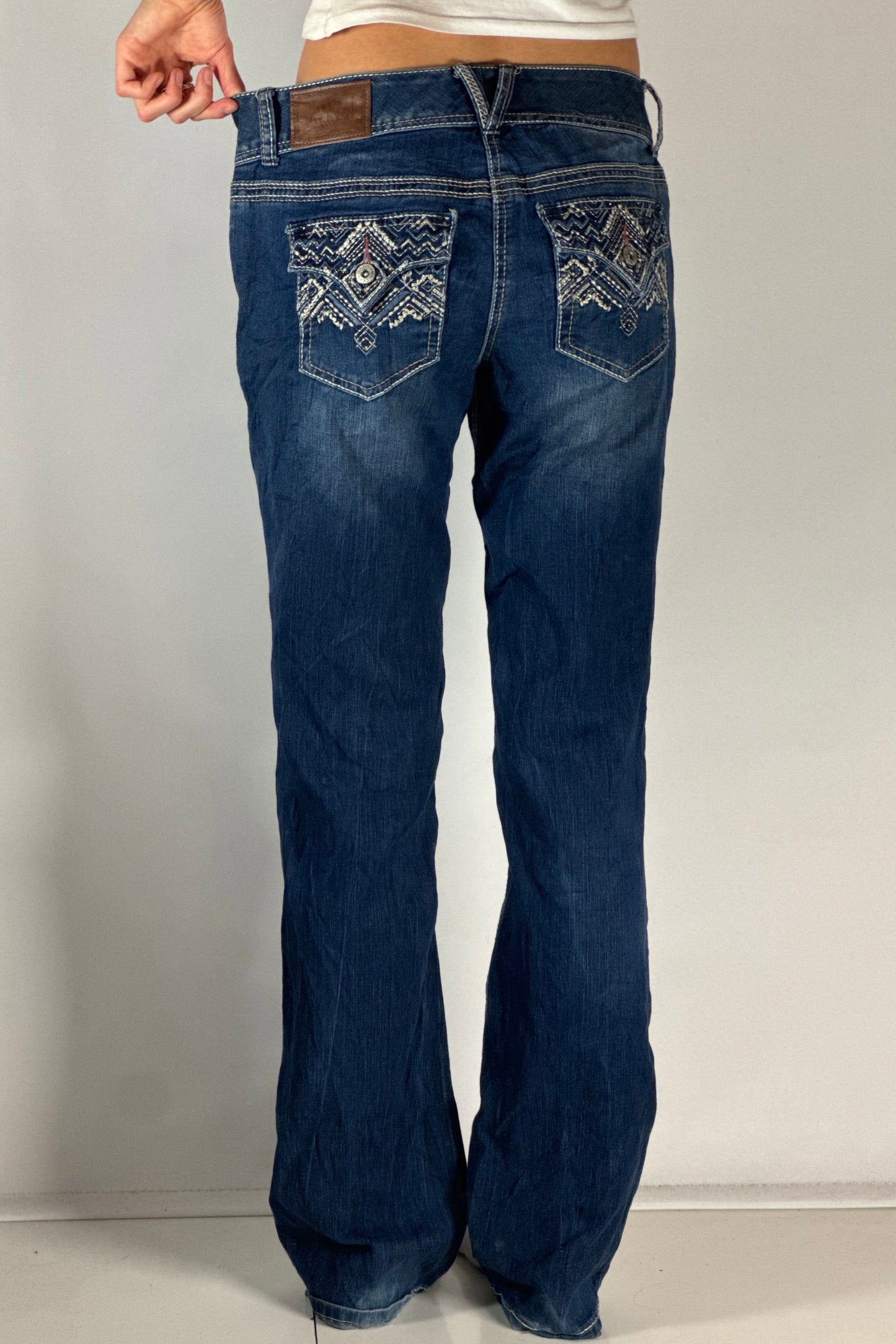 Lågmidjade jeans stl: S