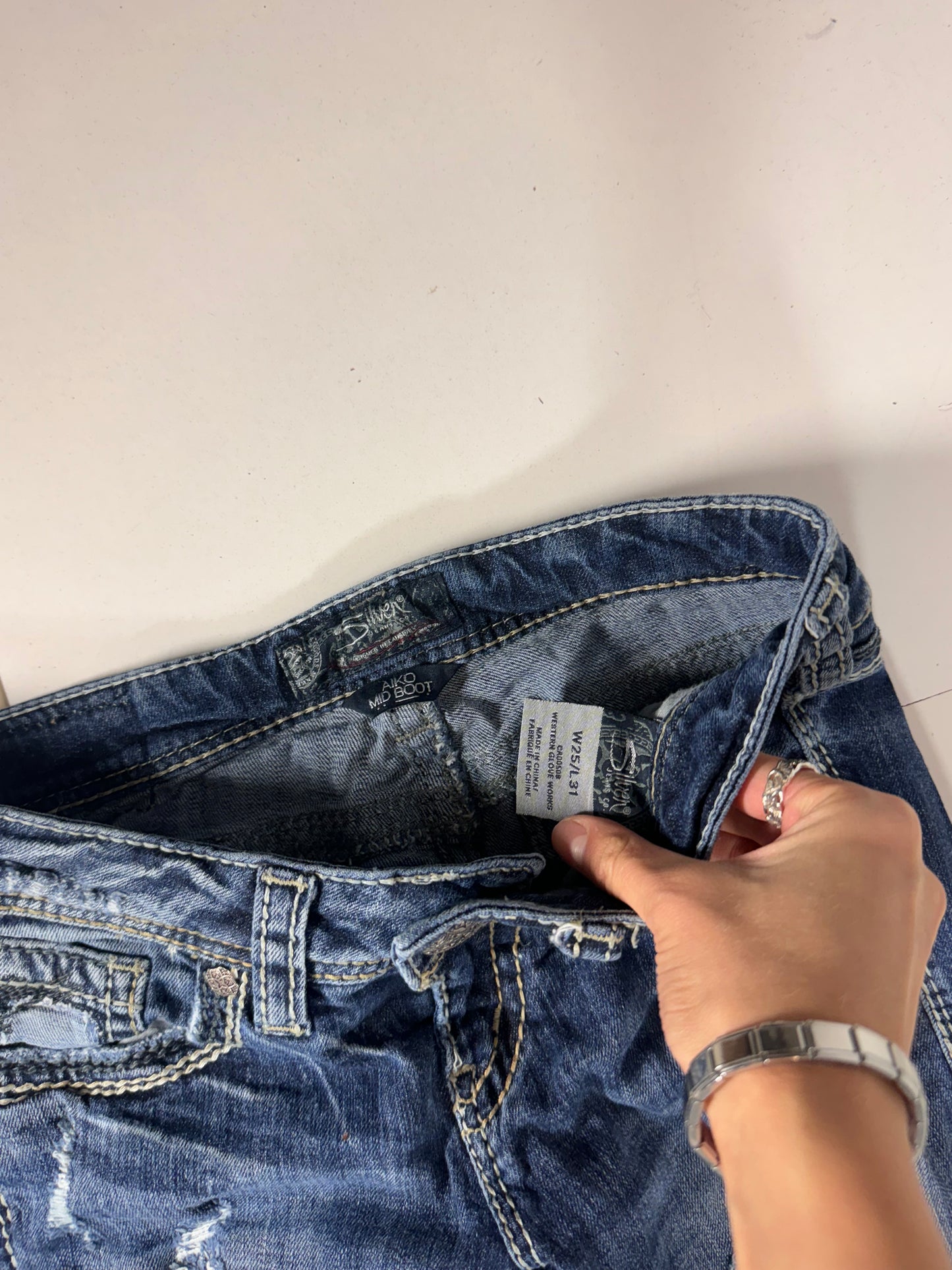 Lågmidjade jeans stl: XS