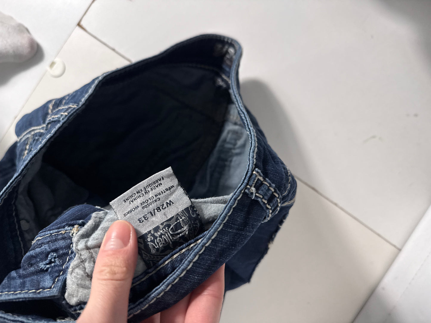 Lågmidjade jeans stl: S