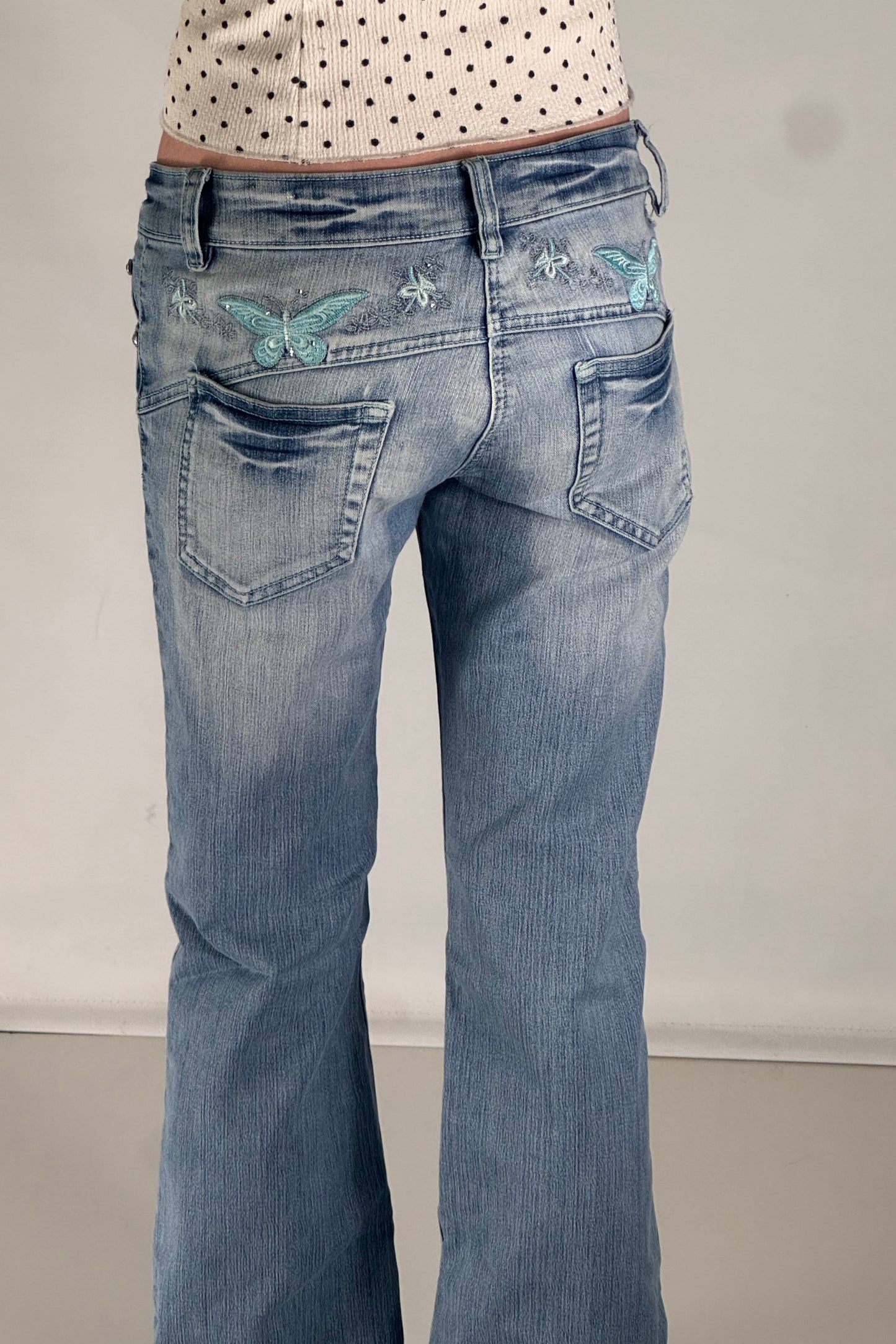 Lågmidjade jeans stl: S