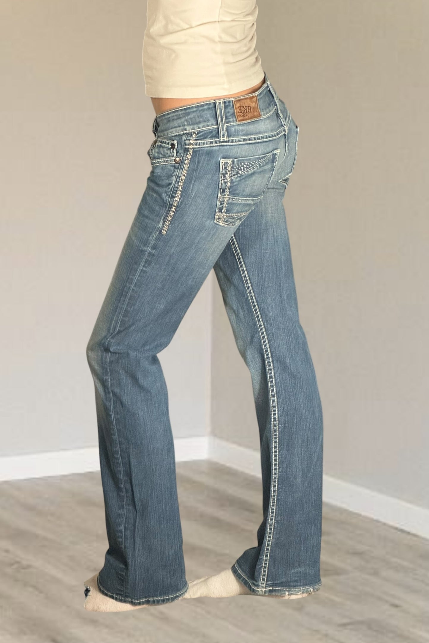 Lågmidjade jeans stl: XS