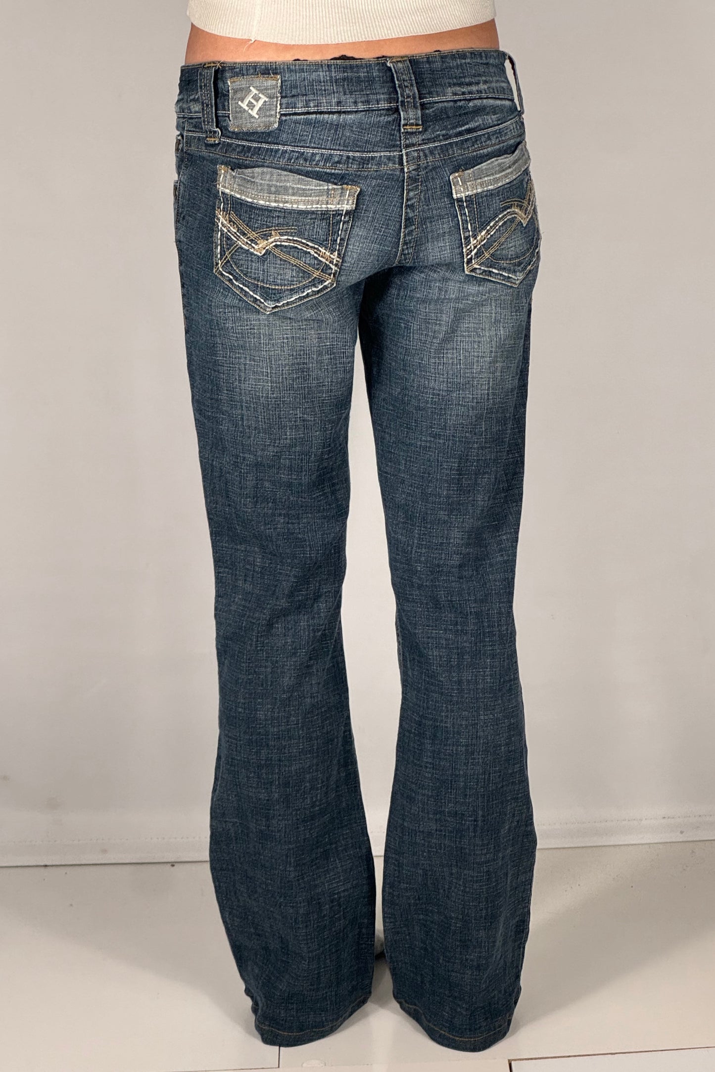 Lavtaljede jeans str: S