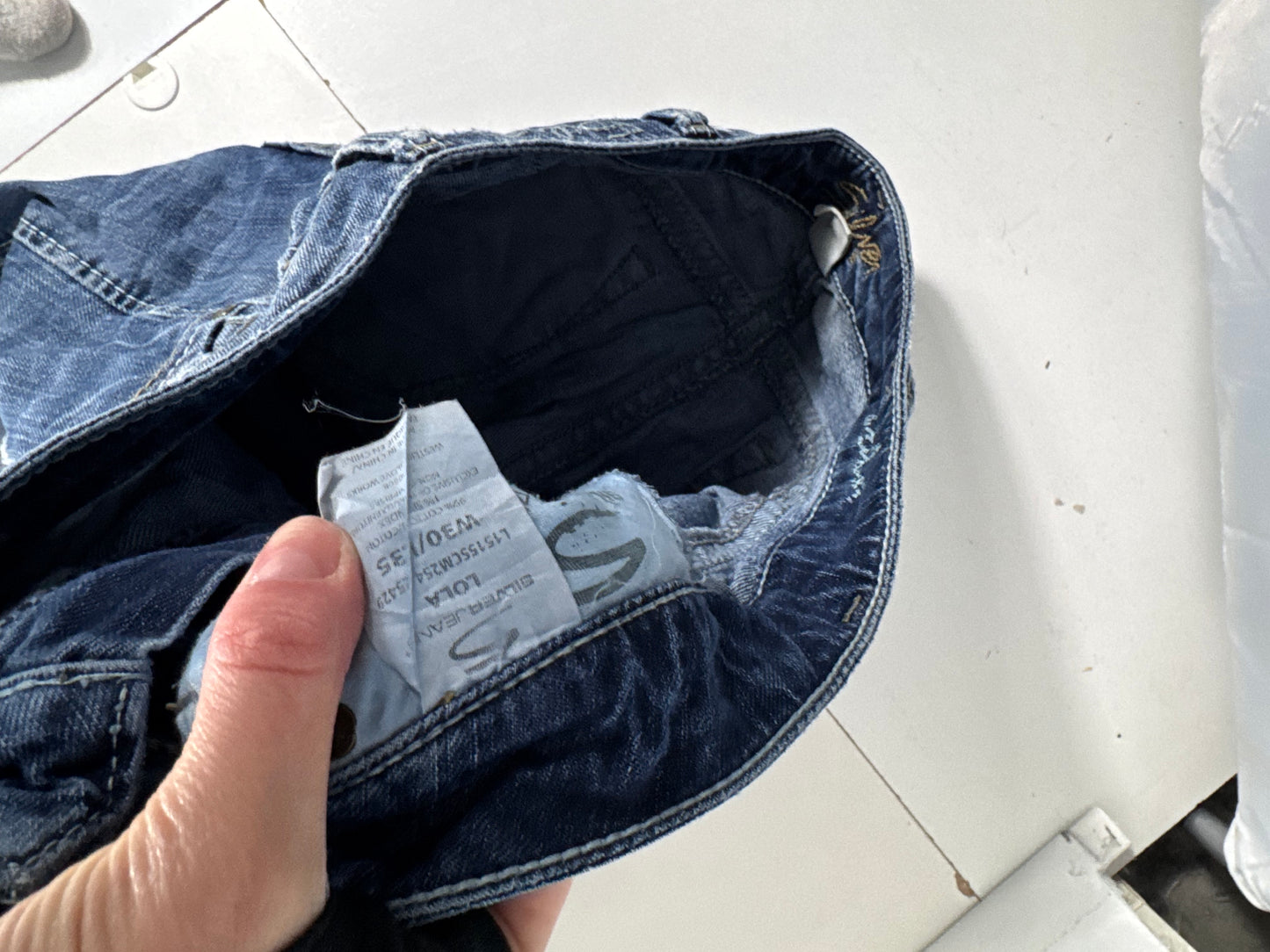 Lågmidjade jeans stl: M