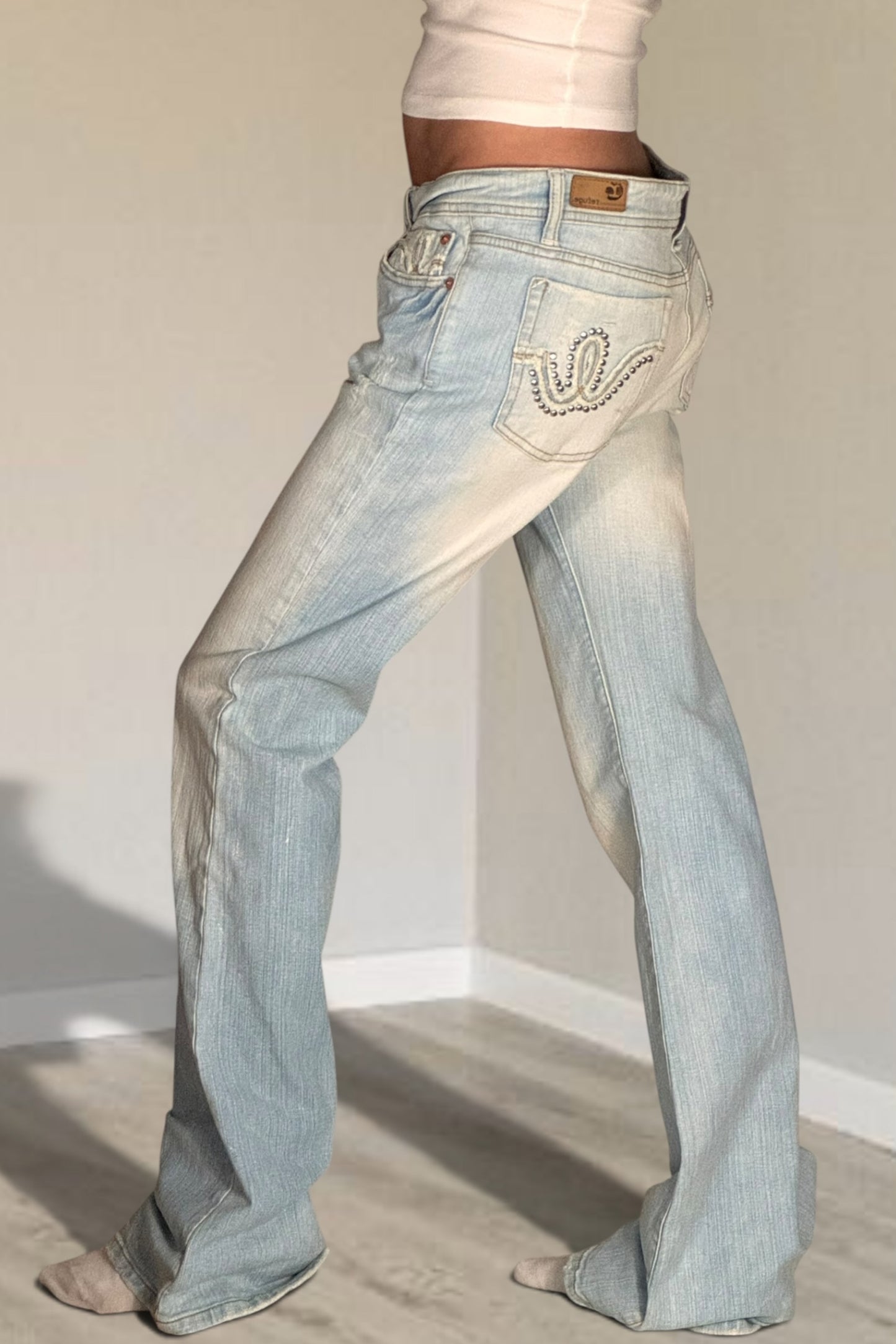 Lågmidjade jeans stl: M