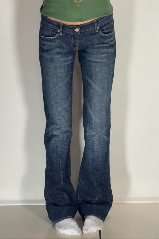 Lågmidjade jeans–stl: S