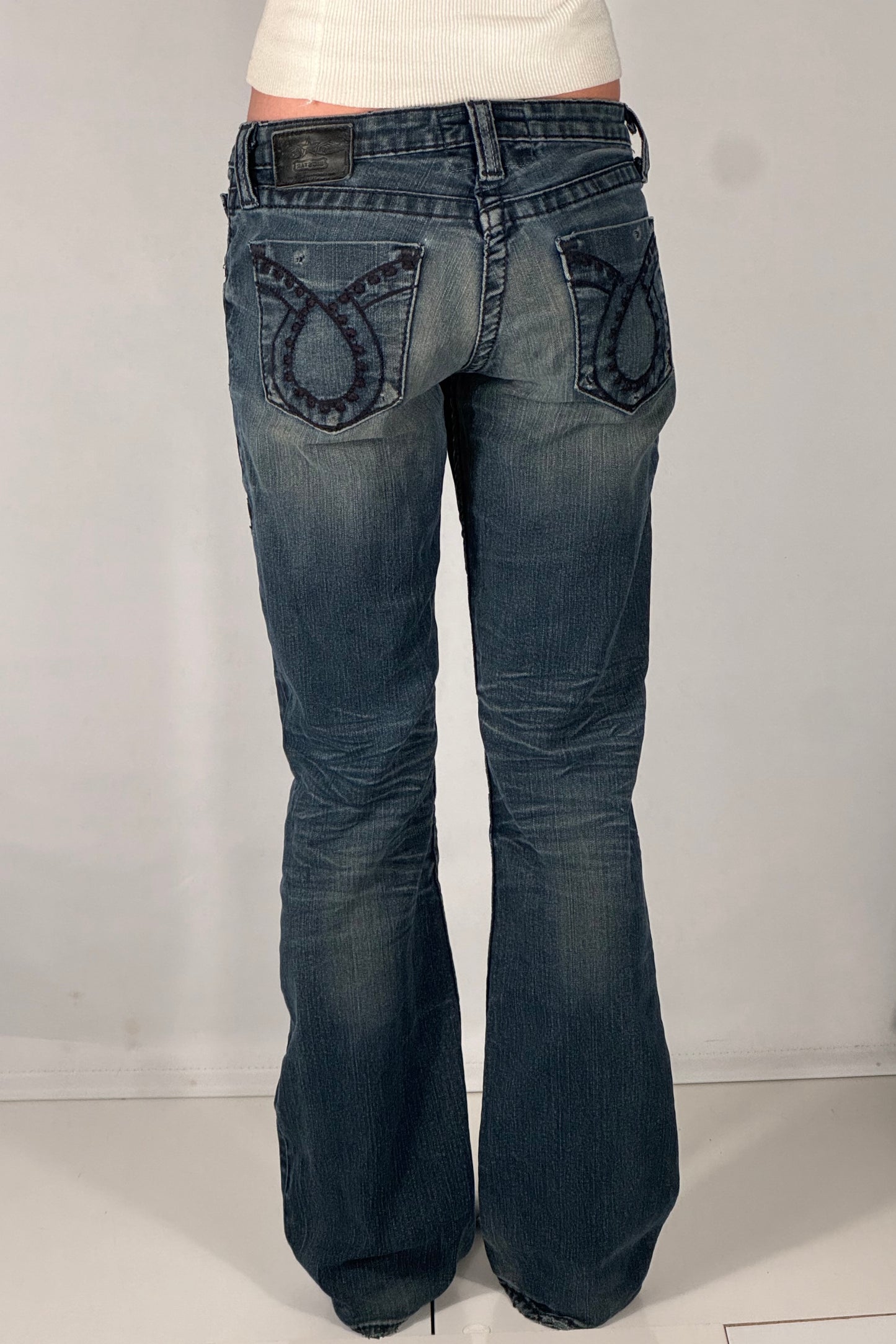 Lavtaljede jeans str: S