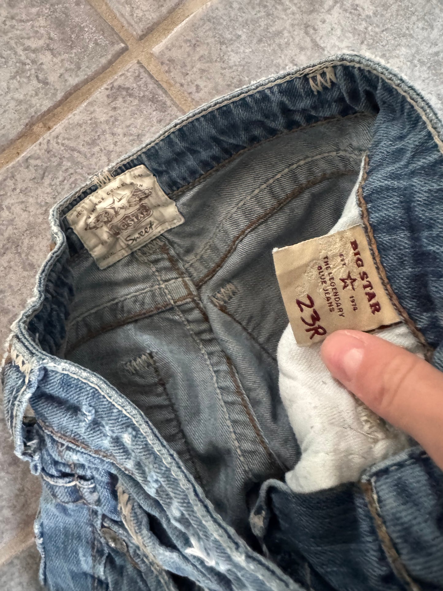 Lågmidjade jeans stl: XXS