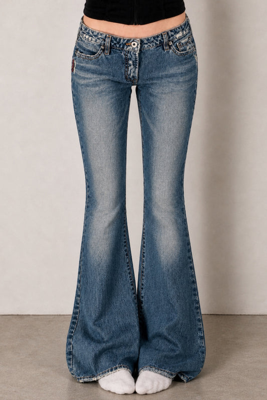 Lavtaljede jeans str: M