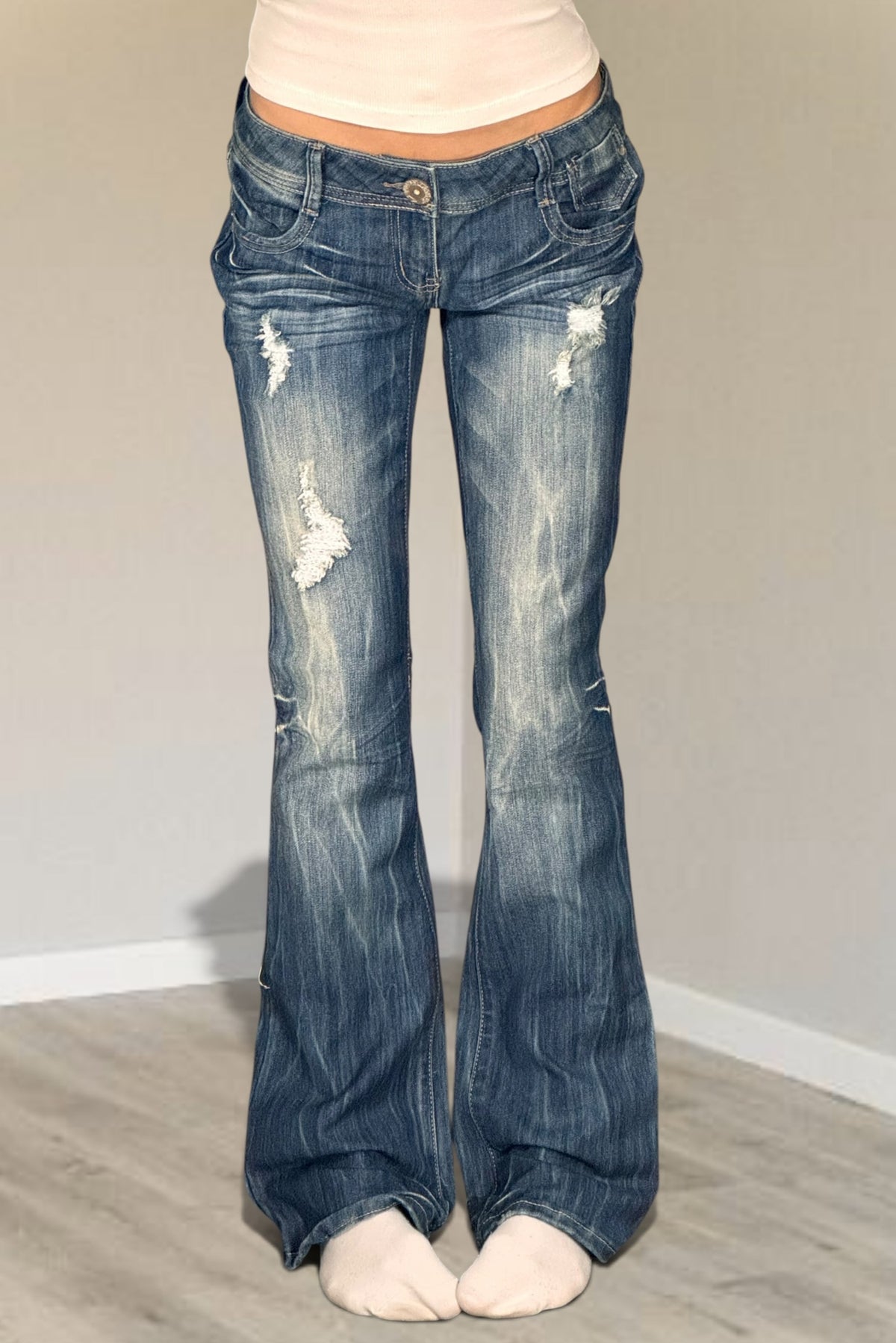 Lågmidjade jeans stl: S/M