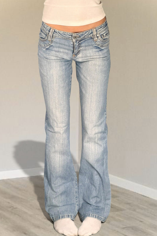 Utsvängda jeans stl: XS