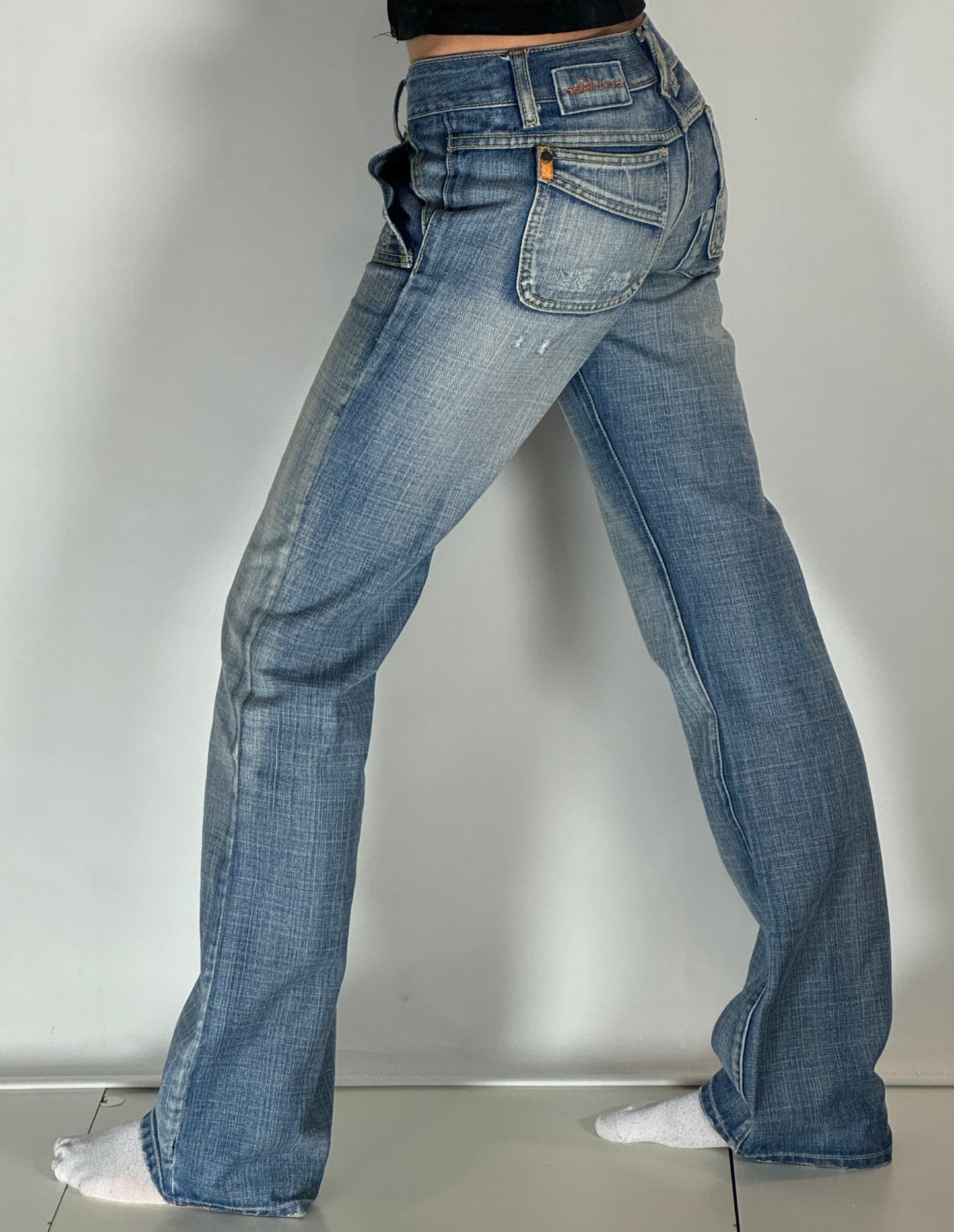 Lågmidjade jeans-stl: S