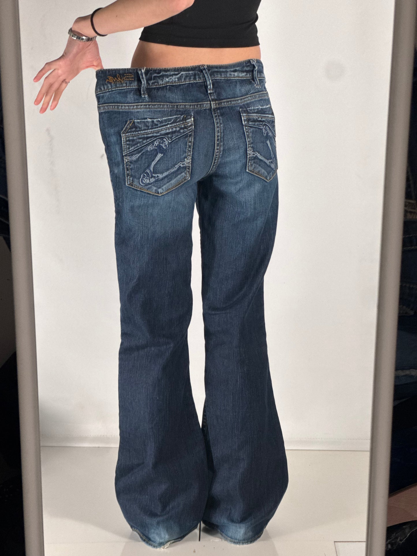 Lågmidjade jeans stl: M