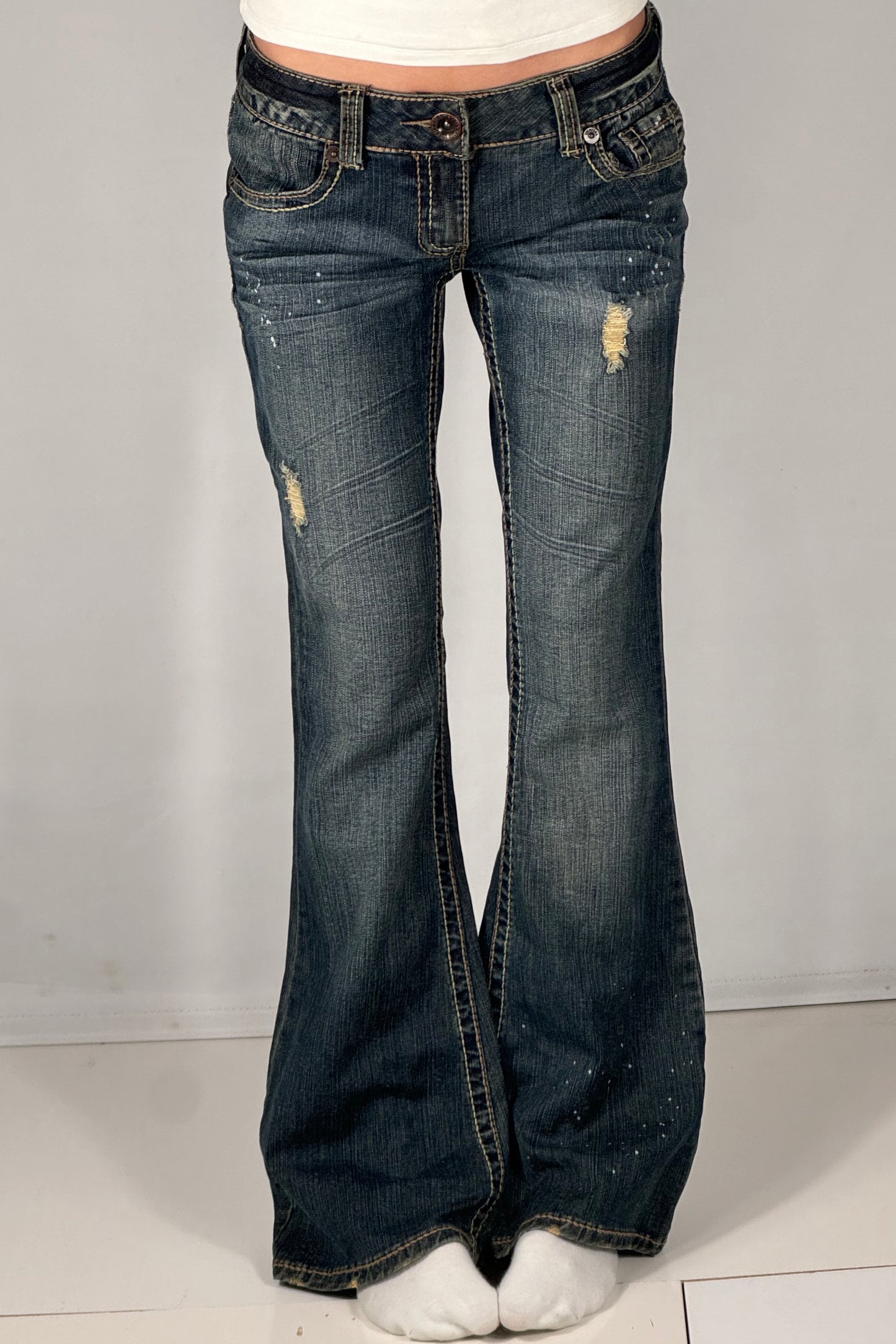 Lavtaljede jeans str: S