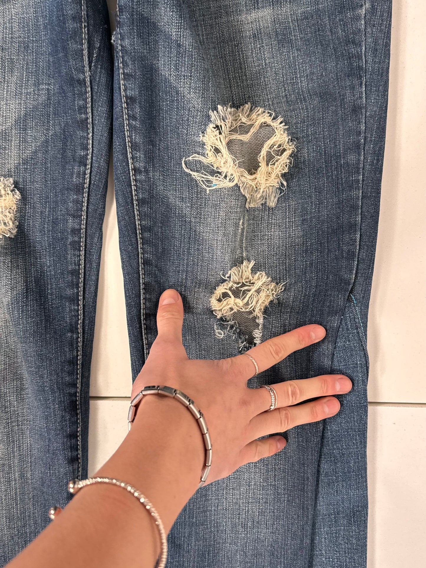 Lågmidjade jeans stl: XS