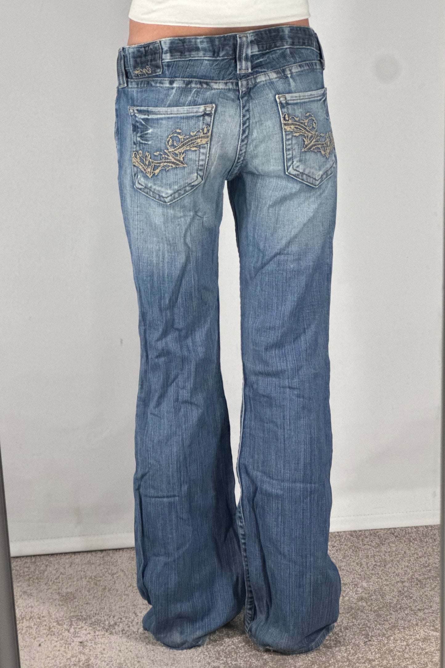 Lågmidjade jeans stl: S