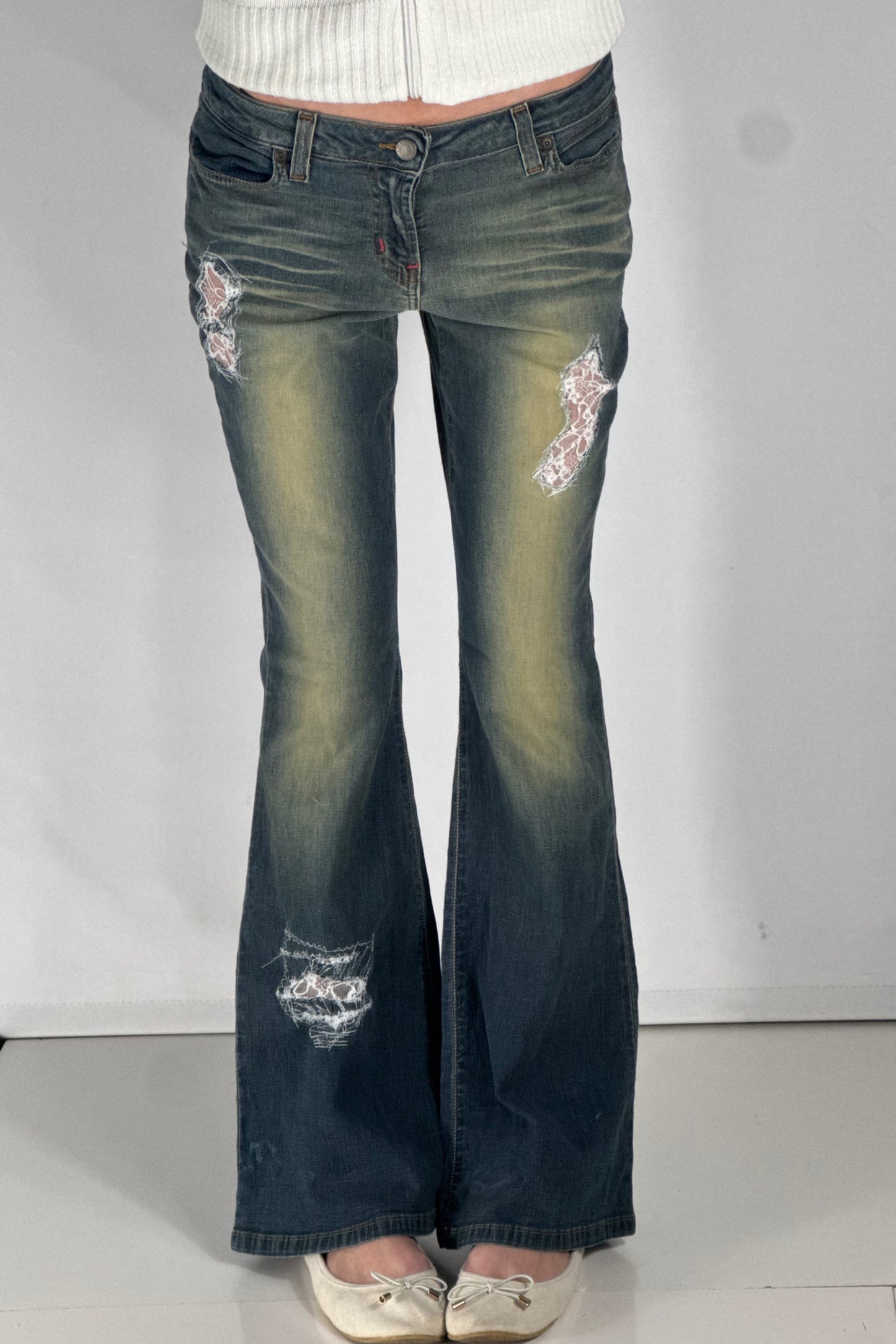 Lågmidjade jeans stl: S