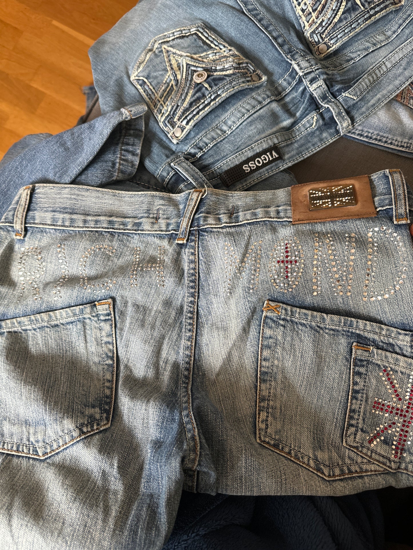 Lågmidjade jeans stl: S/M