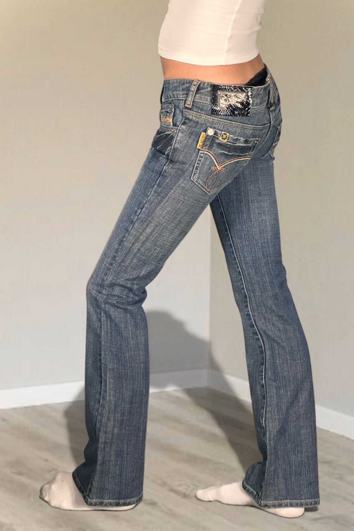 Lågmidjade jeans stl: S