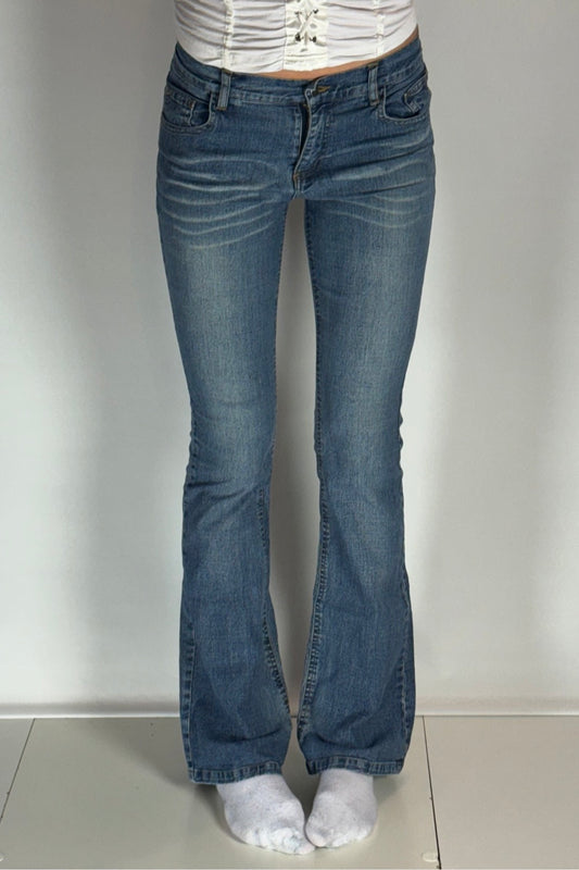 Lågmidjade jeans–stl: XS