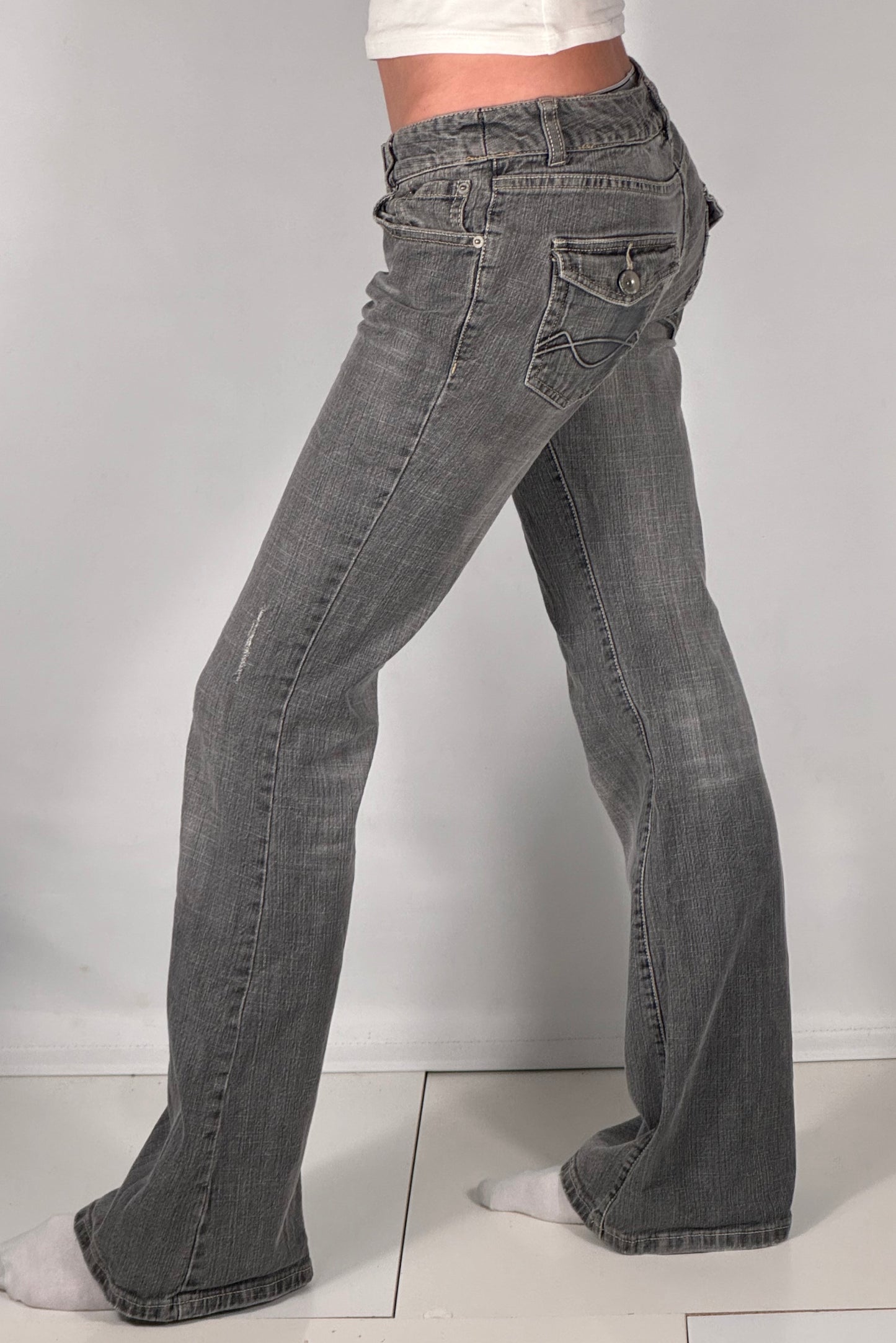 Lavtaljede jeans str: S